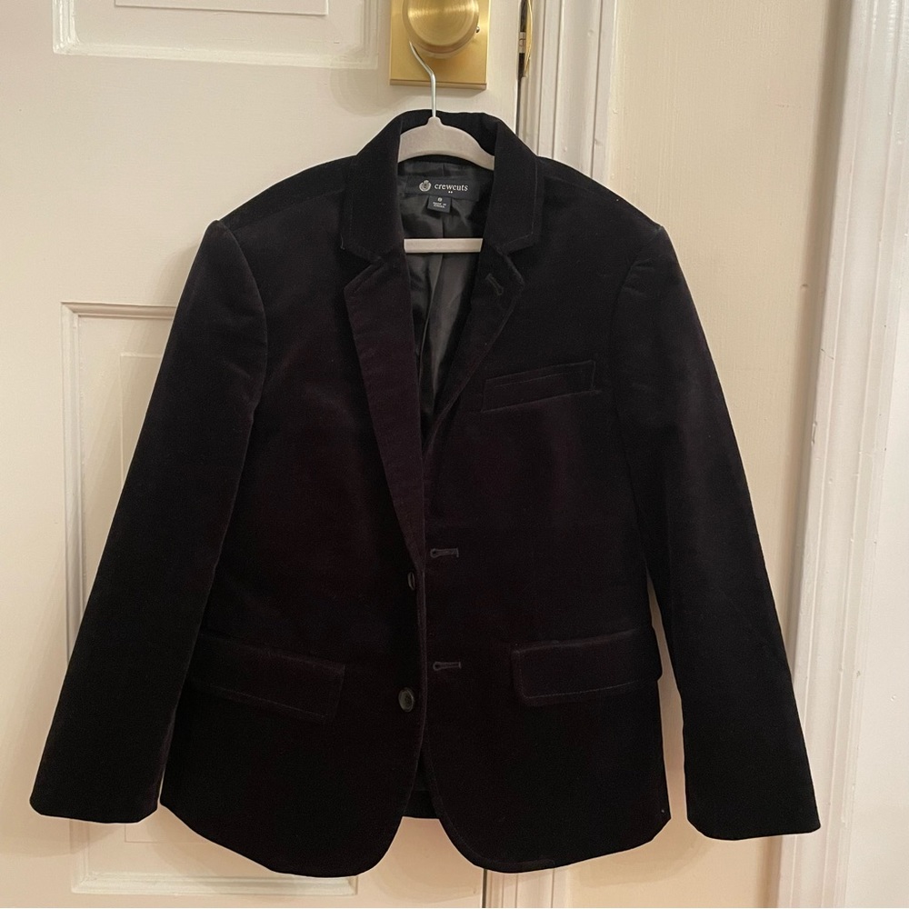 Boy’s J.Crew Crewcuts Cotton Velvet Blazer